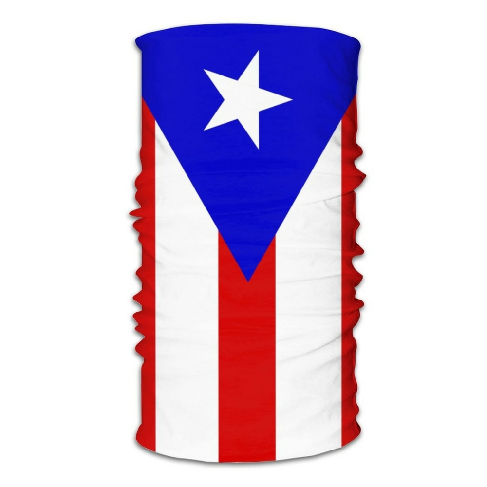 Puerto Rico flag, neck gaiter, face mask, scarf